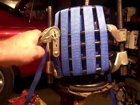 how to compress gas spring|compress spring with ratchet strap.